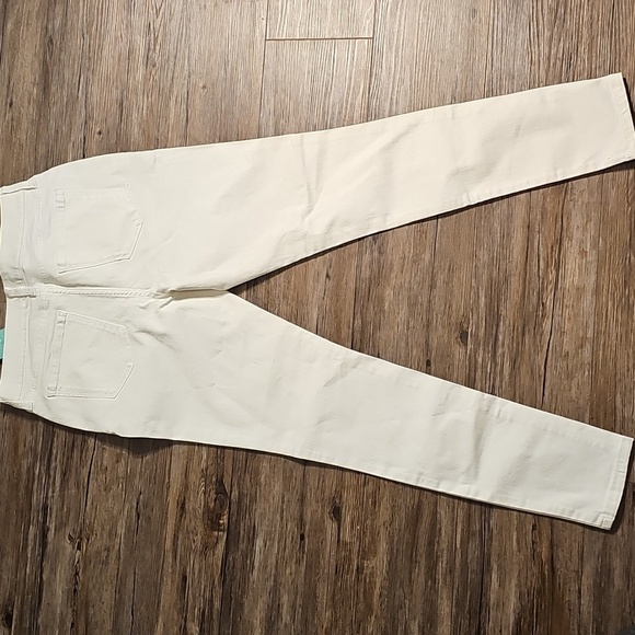 Women's St Johns Bay White Skinny Ankle Jeans Sz 8 - Picture 4 of 4
